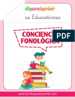 Ejercicios de Lectoescritura CONCIENCIA FONOLOGICA - Bonitoparaimprimir