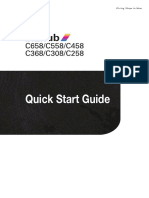 Bizhub - c658 Quick Start Guide