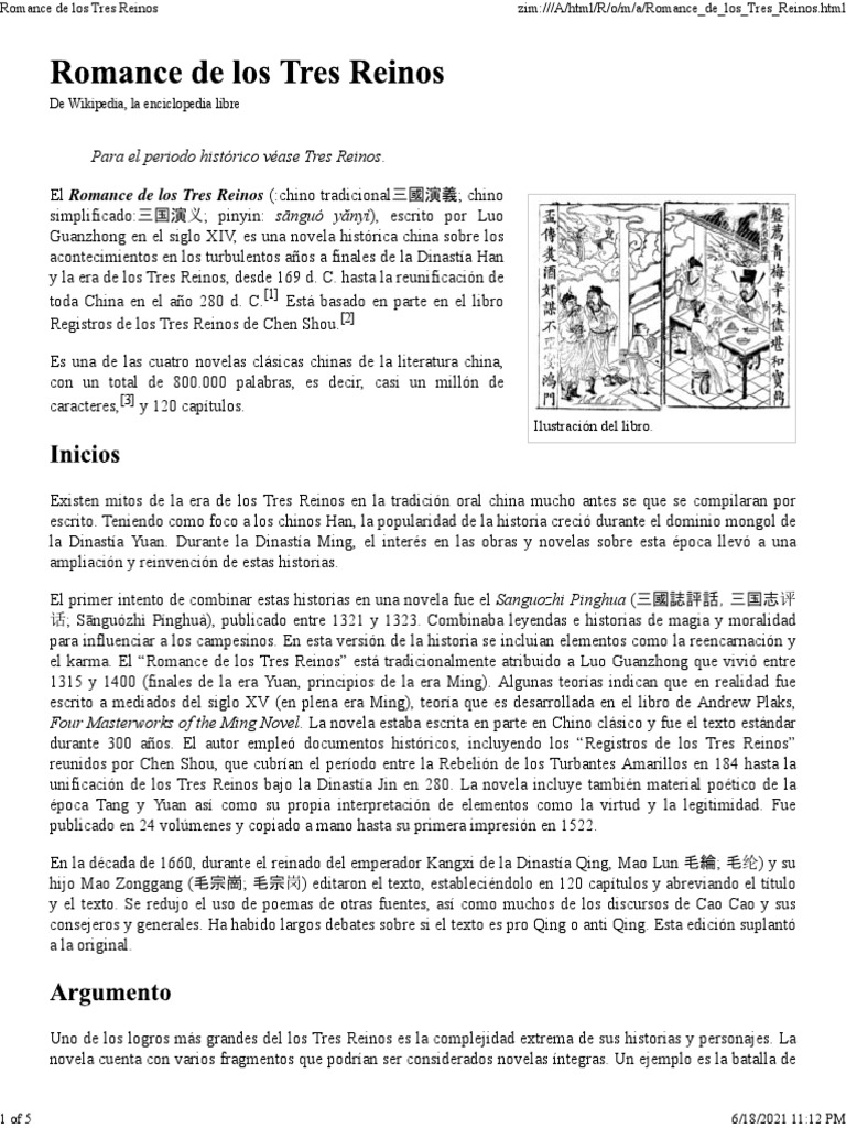 Romance De Los Tres Reinos Pdf Romance De Los Tres Reinos