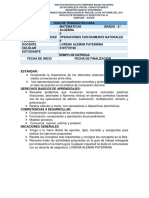 Matematicas Sexto - Segundo Periodo - Guia #2