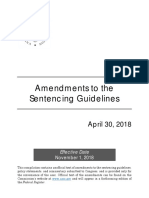 Amendments To The Sentencing Guidelines: April 30, 2018
