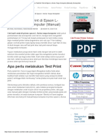 Cara Test - Cek Print Di Epson L-Series Tanpa Komputer (Manual) - Arenaprinter