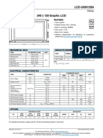 LCD-240H128A 240 X 128 Graphic LCD: Vishay