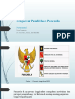 Pertemuan I. Pengantar Pendidikan Pancasila.