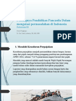 Pertemuan III. Pentingnya Pendidikan Pancasila Dalam Mengatasi Permasalahan Di Indonesia.