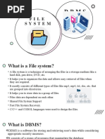 File System Vs DBMS