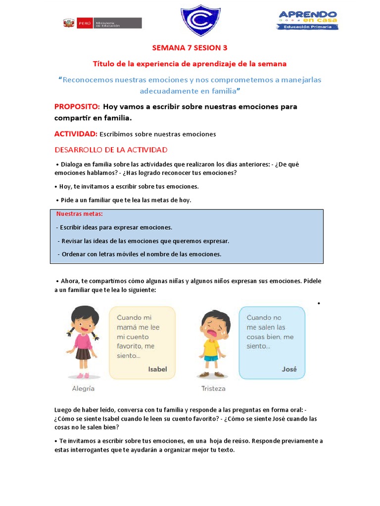 Semana 7 Sesion 3 | PDF | Las emociones | Science