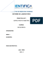 Práctica N°1 - Espectrofotometría