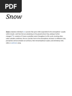 Snow Crusts and Crystal Types | PDF | Snow | Frost