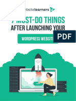 7 Must-Do Things: After Launching Your