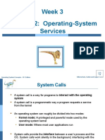 Chapter 2: Operating-System Services Week 3: Silberschatz, Galvin and Gagne ©2018 Operating System Concepts - 10 Edition