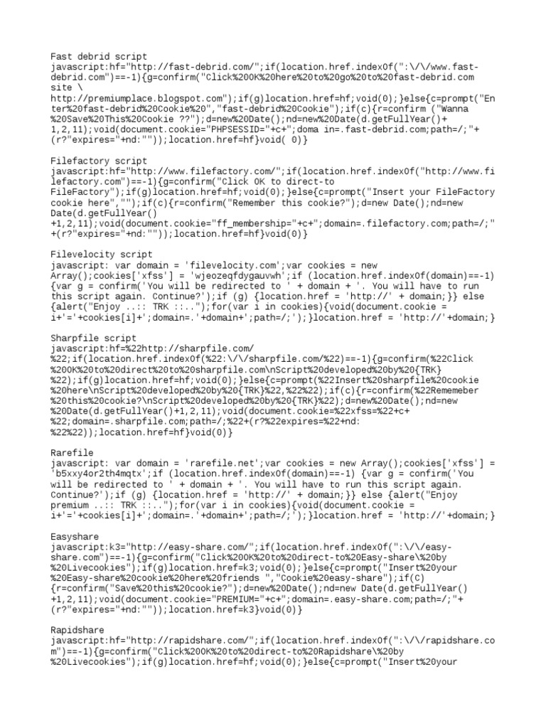 Javascript Cookies Premium | PDF | Http Cookie | Computer Mediated ...