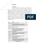 3rd Phase, Syllabus For Math Logic Sessions