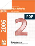 2006 Science Mark Scheme