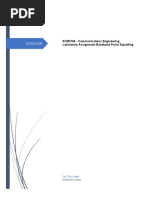 ECM3166 - Communications Engineering Laboratory Assignment Baseband Pulse Signalling