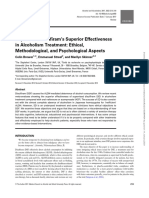 Supervised Disul Firam's Superior Effectiveness in Alcoholism Treatment: Ethical, Methodological, and Psychological Aspects