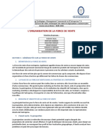 Rapport Organisation de La FDV