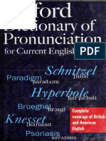 The Oxford Dictionary of Pronunciation For Current English