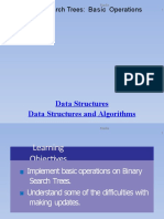 Data Structures Data Structures and Algorithms: Binary Search Trees: Basic Operations