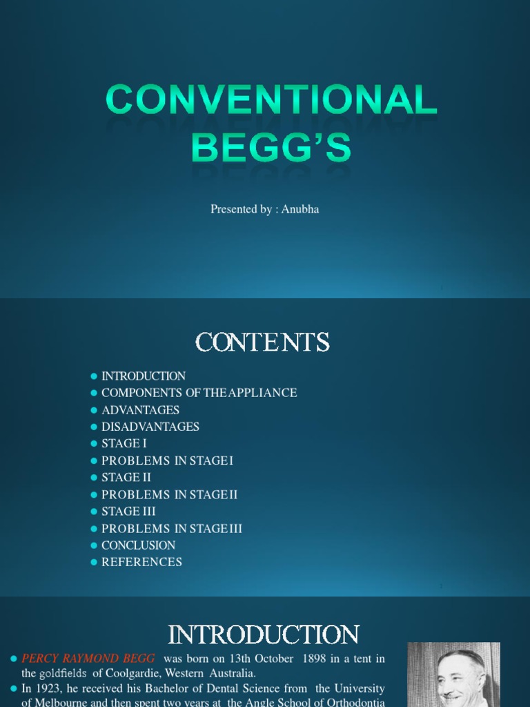 Conventional Beggs | PDF | Orthodontics | Tooth