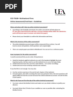 ECO-7010B - Multinational Firms Online Assessment - Final Exam - Guidelines