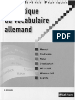 Pratique Du Vocabulaire Allemand