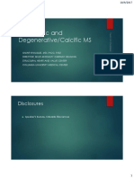 Rheumatic and Degenerative/Calcific MS: Disclosures