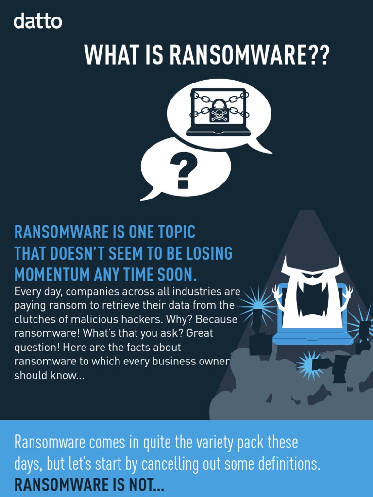 What Is Ransomware?? | PDF | Ransomware | Malware