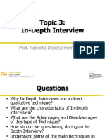Topic 3 In-Depth Interview
