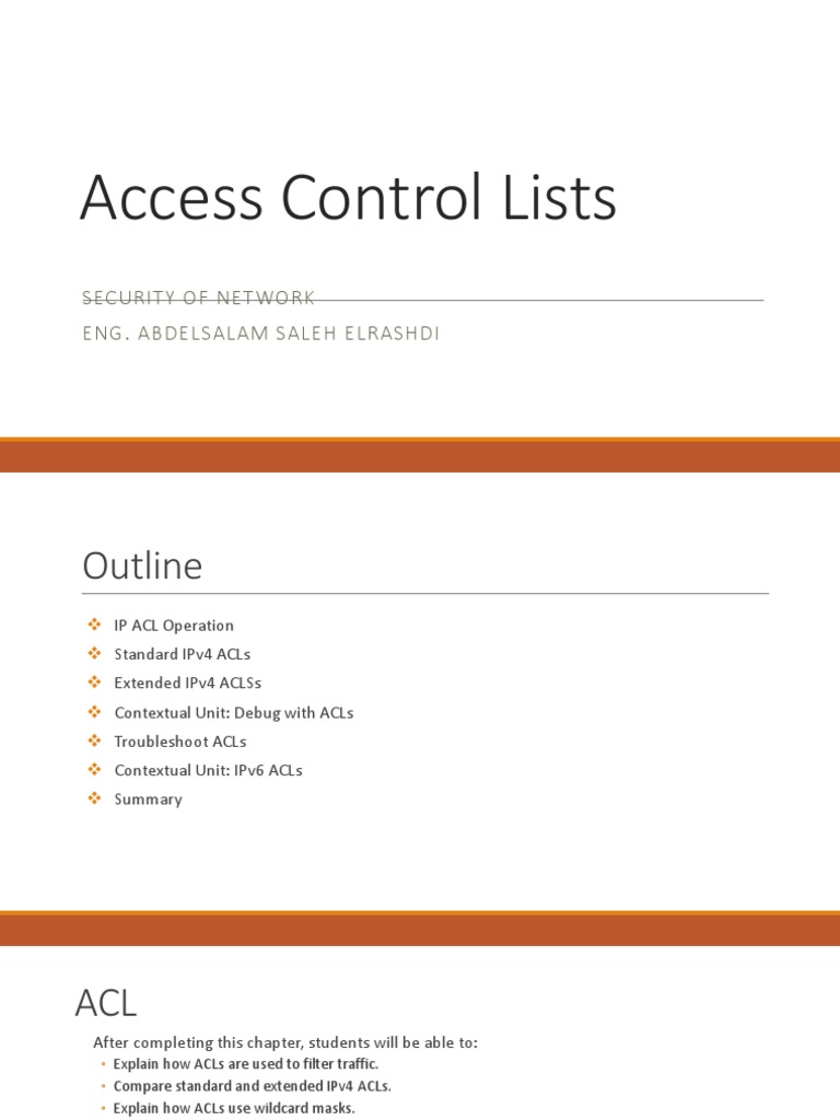3-Access - List Ccna Security Ipv4 Ipv6 | PDF | Port (Computer ...