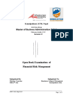 Dikchhya - Tamrakar - Financial Risk Management (Open Book) - Guidelines