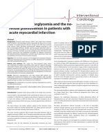 Admission Hyperglycemia and The No - Reflow Phenomenon in Patients With Acute Myocardial Infarction