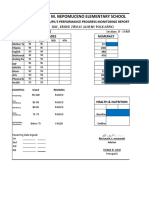 M. Nepomuceno Elementary School: Pupil'S Performance Progress Monitoring Report 5 Quarterly Grades Numeracy