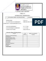 Laboratory Report CHM 153 (Inorganic Chemistry) : 1. Muhammad Mirza Hizami Bin Rajiei