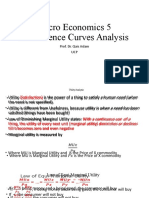 Micro Economics 5 Indifference Curves Analysis: Prof. Dr. Qais Aslam UCP