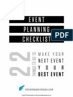 Event Planning Checklist 