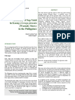 Variability of Sap Yield in Kaong (Arenga Pinnata (Wurmb) Merr.) in The Philippines