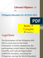 Functionally Literate Filipinos: Educated Nation