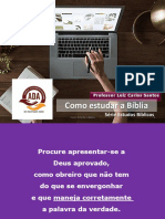 A1 - Método SINTÉTICO - Como Estudar A Bíblia - SEMINÁRIO - 2020 Reformulado
