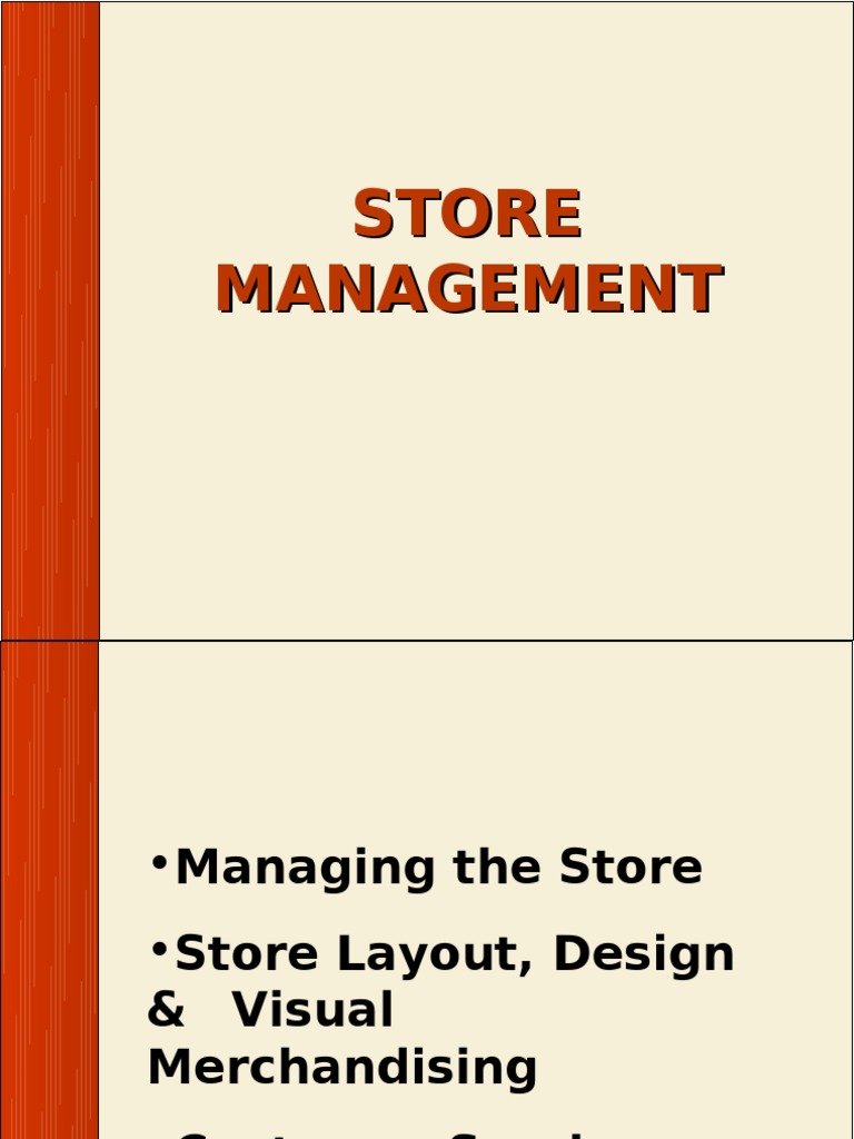 Store Management | PDF | Retail | Merchandising