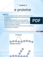 LEZIONE 3 _Proteine