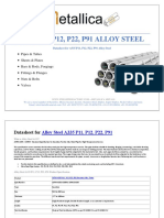 Datasheet For Alloy Steel A335 P11, P22, P91