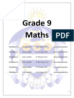 Worksheet 1 6 Area and Perimeter Gr9 9 26 June