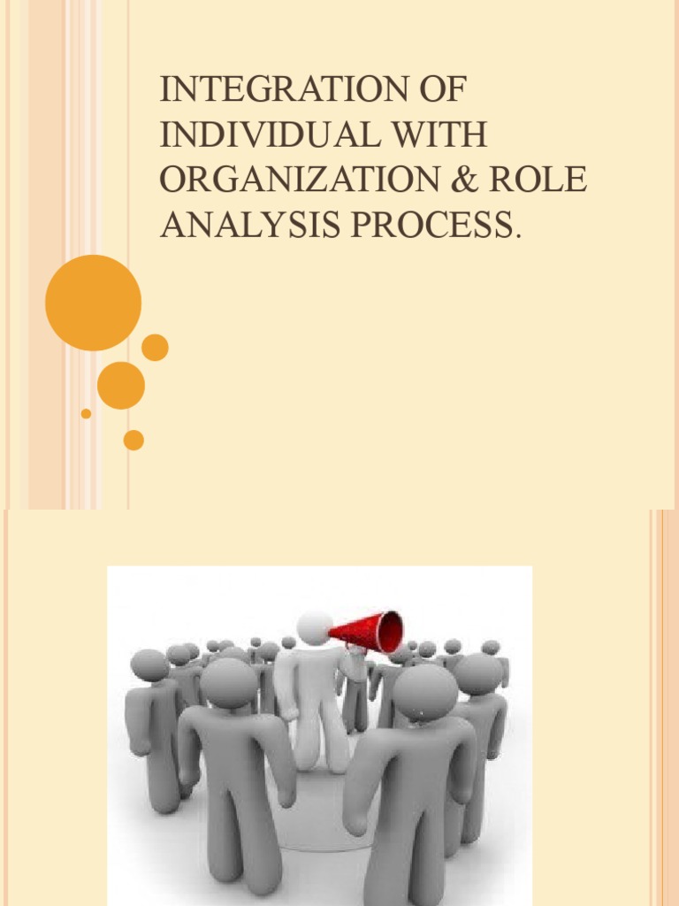 Integration of Individual With Organization & Role Analysis Process ...