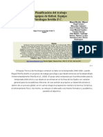 Planificación Del Trabajo Psicológico en Equipos de Fútbol. Equipo Técnico de Psicólogos Sevilla F.C.