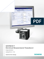 Sentron T Electrical Measurement Transducer: Answers For Energy