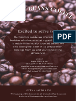 Brown and White Coffee Beans Coffee Flyer