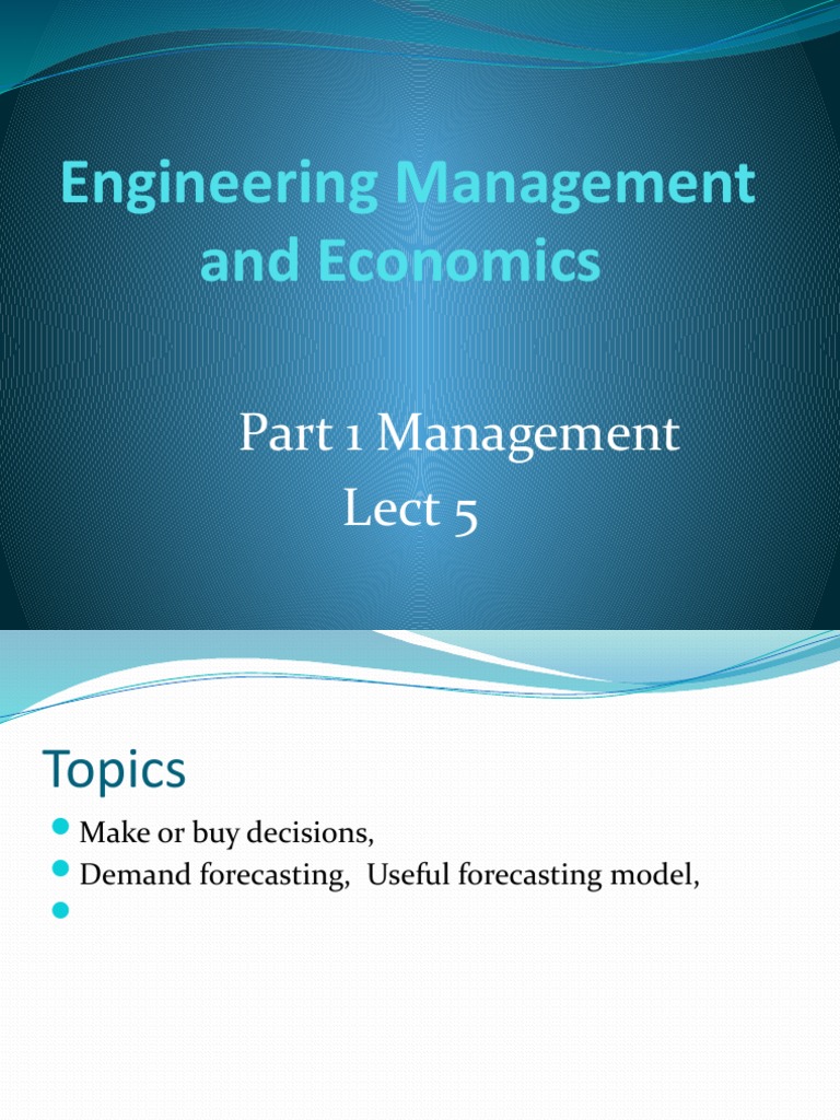 Engineering Management Insights | PDF | Forecasting | Survey Methodology