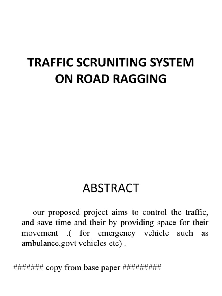 Emergency Vehicle Traffic Control System | PDF | Microcontroller | Data ...