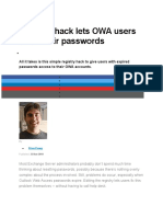 How To Reset Owa Paswords